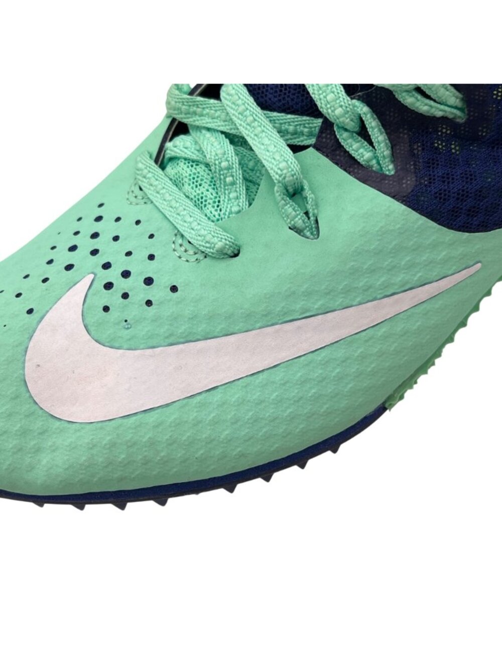 Nike Rival S Racing Sprint Track Spike Shoes Womens US 8 EU 39 Mint Green & Navy - Picture 16 of 16